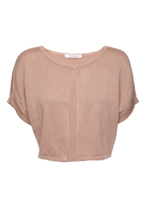 Max Mara Pre-owned short-sleeve knitted top - Neutrals