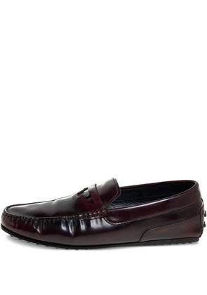 Tod's Vintage x Ferrari penny-slot loafers - Red