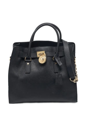 Michael Kors Vintage Hamilton lock-motif dual-handle tote bag - Black