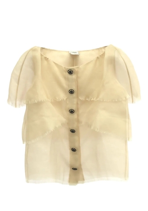 CHANEL Pre-Owned 2000s silk blouse - Neutrals