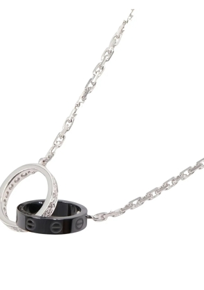 Cartier 2010s 18K white gold Baby Love diamond necklace - Silver