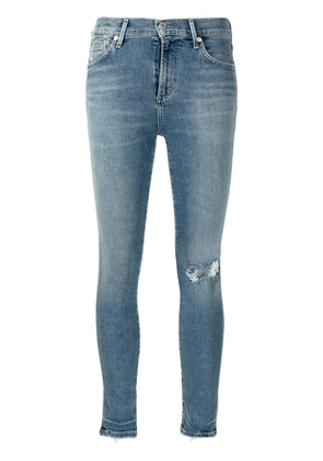 Citizens of Humanity cropped skinny cut jeans - Blue