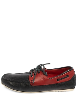 Tod's Vintage xpre-owned two-tone leather boat shoes - Blue