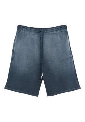 Off-White drawstring ombre-effect shorts - Blue