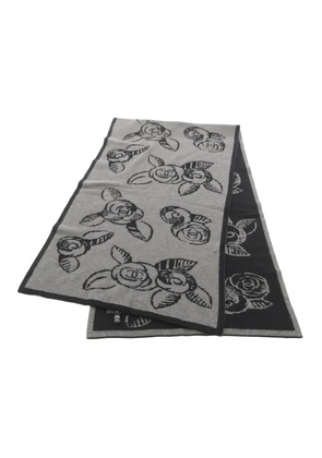 CHANEL Pre-Owned 1986-1988 coco-mark scarf - Black