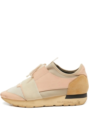 Balenciaga Pre-Owned panelled sneakers - Pink