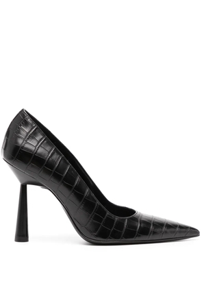 GIABORGHINI Balantine 70mm leather pumps - Black