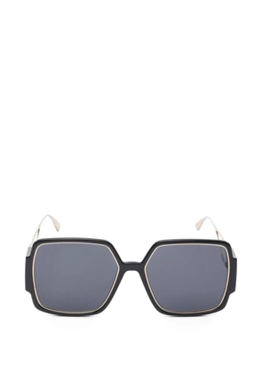 Christian Dior Pre-Owned 2010s geometric-frame sunglasses - Black