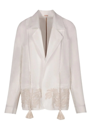 Johanna Ortiz embroidered-tassel jacket - Neutrals