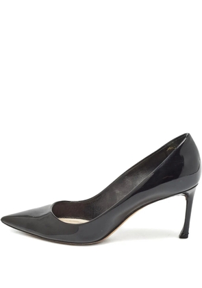Christian Dior Pre-Owned 75mm patent-leather pointed-toe pumps - Black