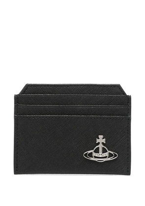 Vivienne Westwood Orb-plaque cardholder - Black