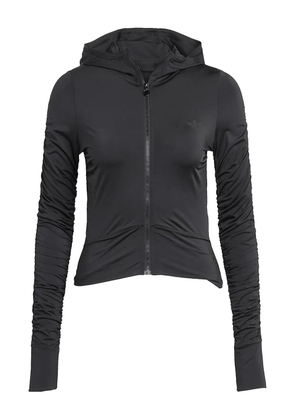 adidas ruched zip-up woodie - Black