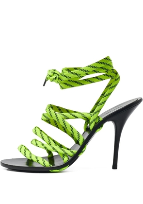 Balenciaga Pre-Owned 110mm rope-detailed sandals - Green