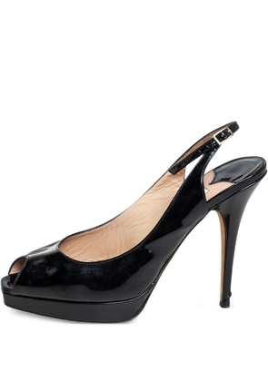 Jimmy Choo Pre-Owned 120mm leather sandals - Black