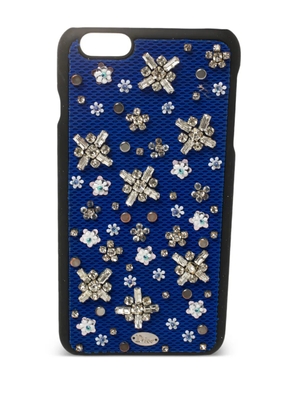 Christian Dior Pre-Owned crystal-embellished iPhone 6 case - Blue