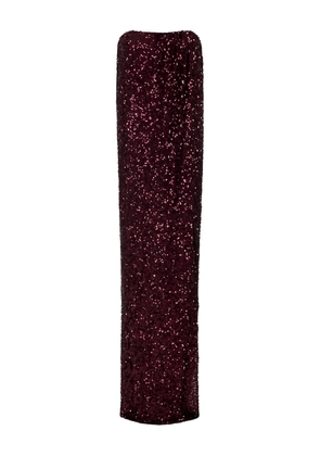 Elisabetta Franchi sequin-embellished maxi dress - Red