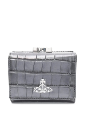 Vivienne Westwood Pre-Owned 2020s Orb logo-plaque wallet - Grey