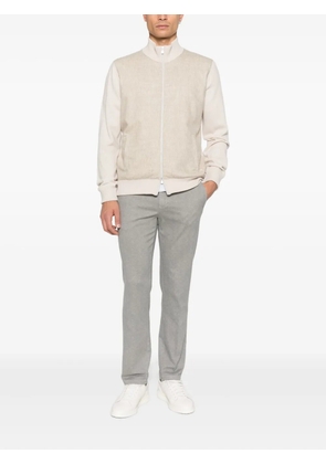 Gran Sasso zip-up cardigan - Neutrals