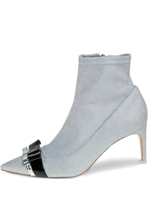 Sophia Webster pre-owned 75mm Andie glittered ankle boots - Silver