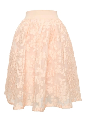 Maje floral-motif skirt - Orange