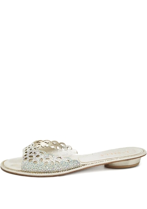 Le Silla crystal-embellished sandals - Silver