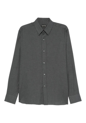 TOM FORD long-sleeve button-up shirt - Grey