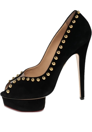 Charlotte Olympia 140mm Dolly studded platform pumps - Black