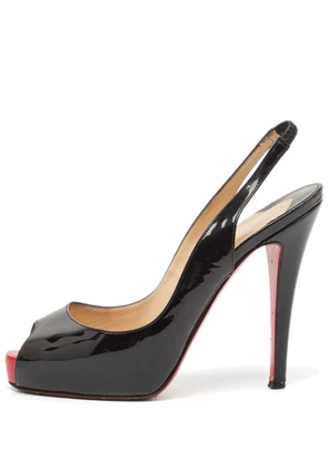 Christian Louboutin Pre-Owned 2023 115mm peep-toe heeled pumps - Black