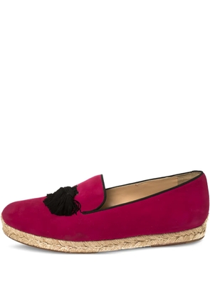 Christian Louboutin Pre-Owned tassel-detail espadrilles - Pink