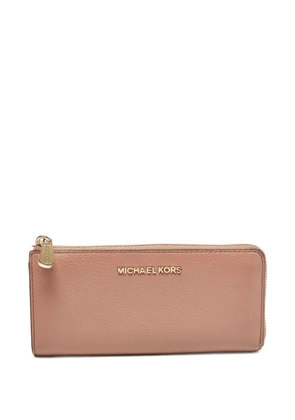 Michael Kors Vintage logo-lettering leather wallet - Pink
