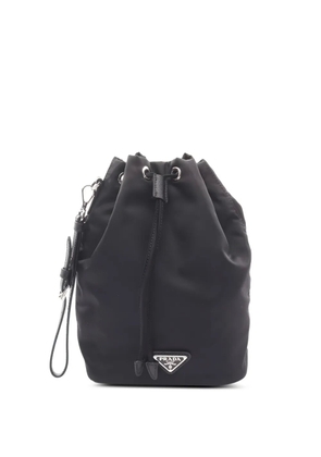 Prada Pre-Owned 2010s Vela Re-Nylon drawstring pouch - Black