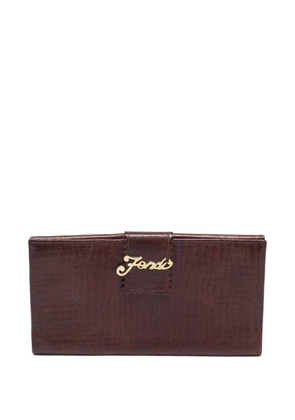 Fendi Pre-Owned leather flap wallet - Brown