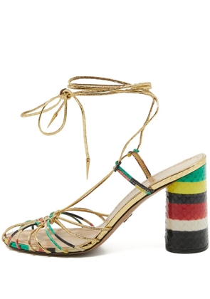 Christian Dior Pre-Owned strappy heeled sandals - Neutrals