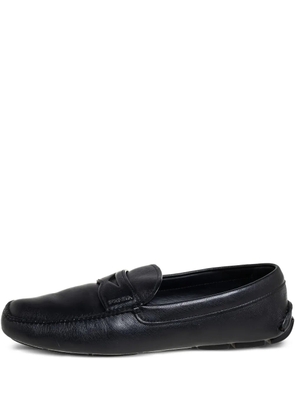 Prada Pre-Owned leather loafers - Black