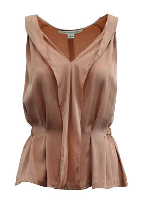 Diane Von Furstenberg Vintage sleeveless peplum blouse - Pink