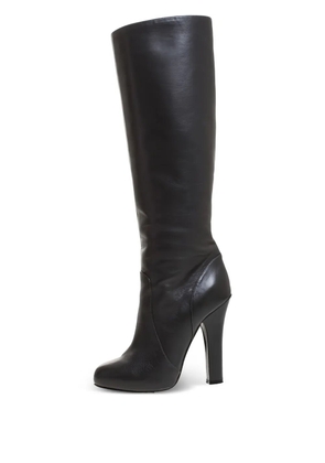 Dolce & Gabbana Pre-Owned 120mm leather knee-high boots - Black