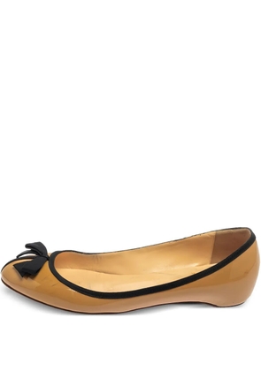 Christian Louboutin Pre-Owned Balinodono ballet flats - Neutrals