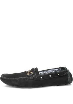 Dolce & Gabbana Pre-Owned suede metal detail loafers - Black