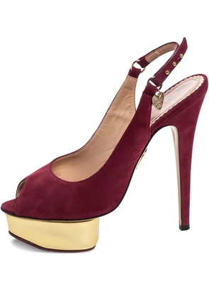 Charlotte Olympia 150mm Maroon pumps - Red