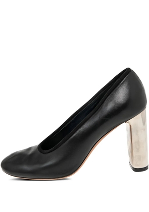Celine Pre-Owned 85mm block-heel almond-toe pumps - Black