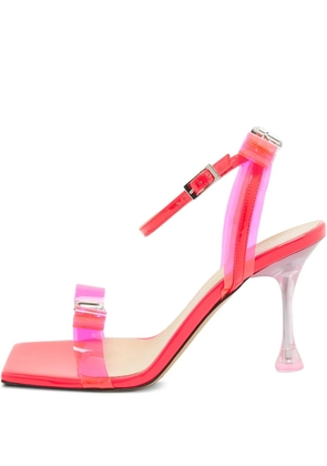 MACH & MACH pre-owned 95mm transparent-strap square-toe sandals - Pink