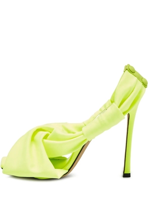 Jimmy Choo Pre-Owned 110mm leather heeled sandals - Green