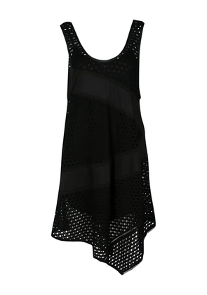 Marc Jacobs Vintage Eyelet Asymmetrical Hem Dress - Black