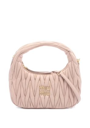 Miu Miu Pre-Owned 2010s Wander matelassé leather tote bag - Pink