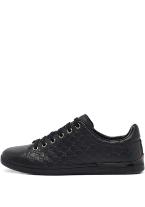 Gucci Pre-Owned classic GG-debossed sneakers - Black