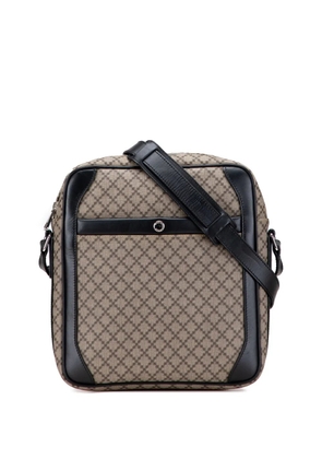 Gucci Pre-Owned 2000-2015 Diamante Coated Canvas Zip crossbody bag - Brown