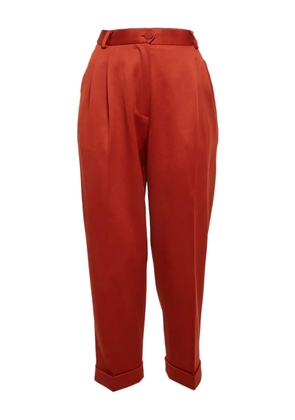 Moschino Pre-Owned pleated high-waist trousers - Red