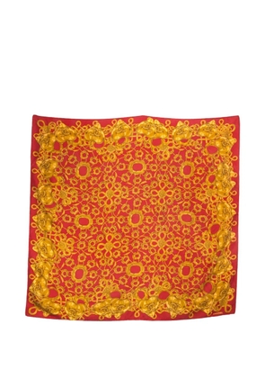 CHANEL Pre-Owned 1990s printed silk scarf - Red