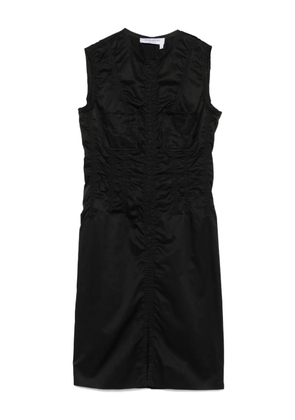 Saint Laurent Pre-Owned 2000s cotton midi dress - Black