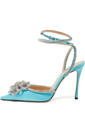 MACH & MACH 110mm crystal-embellished heeled pumps - Blue